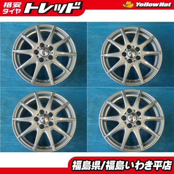 ☆福島いわき☆ 中古ホイール4本セット WEDS クレイト 2 15X6.0J 43 5 