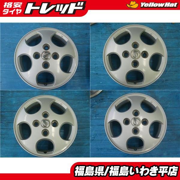 ☆福島いわき☆ 中古ホイール4本セット ニッサン オッティ 純正 13X4 