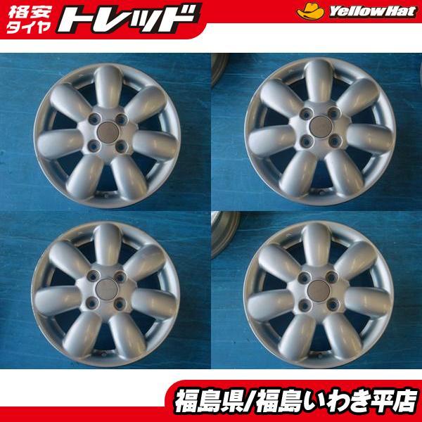☆福島いわき☆ 中古ホイール4本セット(傷多数) スズキラパン純正 