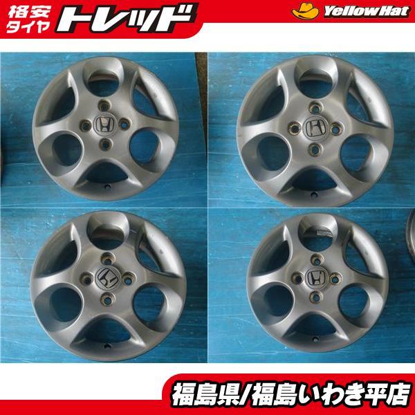 ★福島いわき★ 中古ホイール４本セット ホンダ ライフ 純正球面座ナット仕様 14X4.5J 45 N-WGN N-BOX 等
