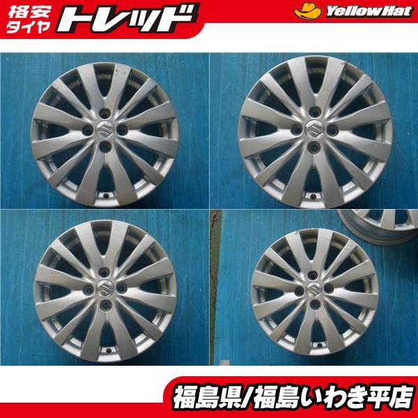 ★福島いわき★ 中古ホイール４本セット スズキ スイフト 純正 16X6.0J 45 スイフト バレーノ 等