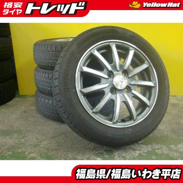 ★福島いわき★ ● 中古４本タイヤセット ホンダ N-BOX 純正 14X4.5 40 ブリヂストン ニューノ 155/65R14 N-ONE N-WGN 等