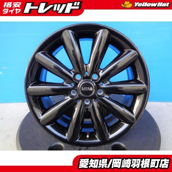中古 4本 MINI コスモススポーク 17インチ 7J ET54 5H-112 ブラック