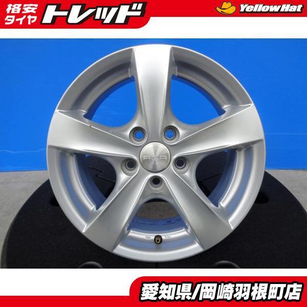 VW ポロ 6R 中古 4本 社外 アルミホイール AGA Nebel 14インチ 5.5J 
