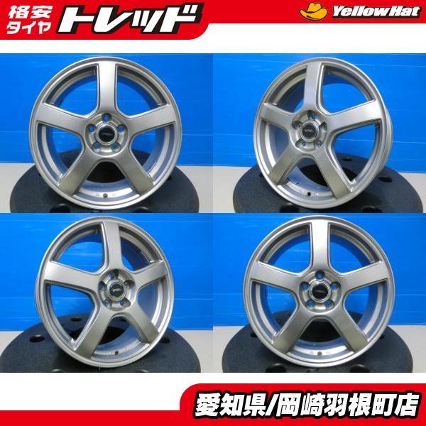 送料無料 4本 中古 社外 アルミ ブリヂストン TOPRUN R5 17インチ 7J