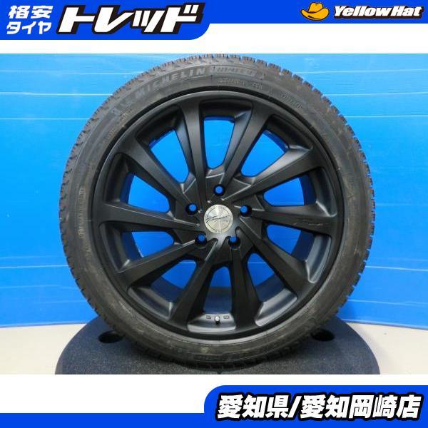 ミシュラン（MICHELIN） 225/45R18 スタッドレス 中古 ホイール BADX 