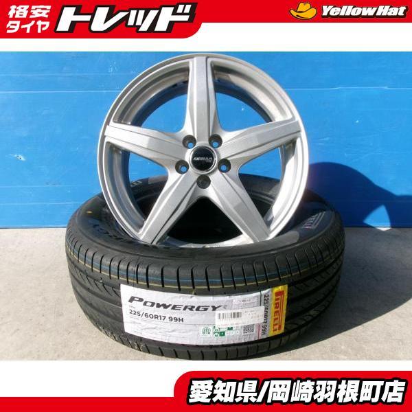PIRELLI（ピレリ） 中古アルミ 新品タイヤ 夏 POWERGY パワジー 225 