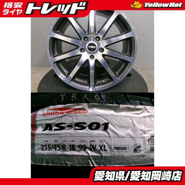 新品 夏タイヤ 215/45R18 中古 TRD TF2 18インチ 5H114.3 5/114 5-114 
