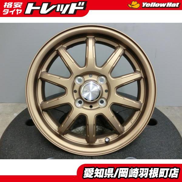 軽自動車に 4穴PCD100 15インチアルミホイールタイヤセット