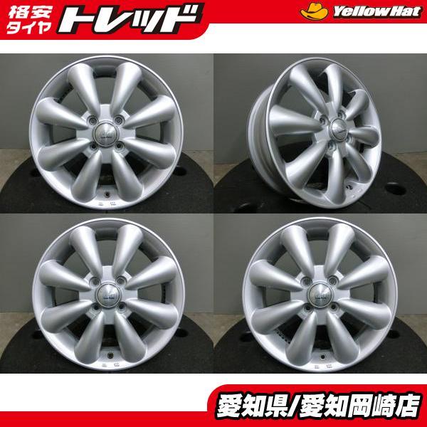 人気 中古 ホイール 4本セット ララパーム KC-8 15インチ 5.0J +45 100