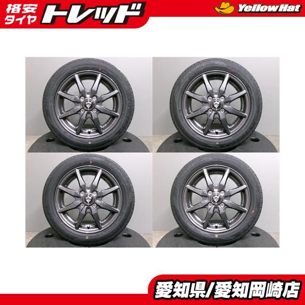 車 ② 社外アルミ 夏 155/65R14 タント N-BOX ワゴンR スペーシア