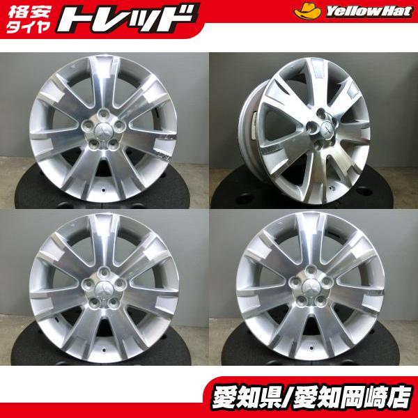中古 4本セット 三菱 デリカD:5 純正 ホイール 18インチ 7J +38 5/114.3 アウトランダー エクリプスクロス 流用 ミツビシ 車検 岡崎 D5 純