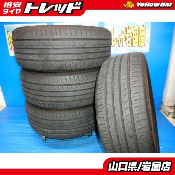 送料無料 中古 ヨコハマタイヤ ブルーアース 235/50R18 101W 4本 アルファード ヴェルファイア クーガ クロスカントリー デイムラー