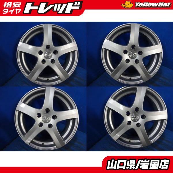 送料無料 中古アルミホイール 4本セット 阿部商会 MAK 16-6.5IS42