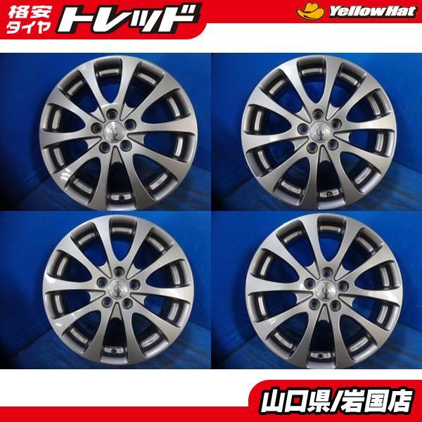 送料無料 中古アルミホイール 4本セット ICLE IC 16インチ 6.5J IS52  