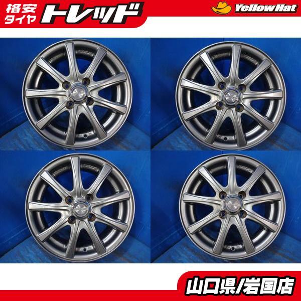 送料無料 中古アルミホイール 4本セット EUROMAGIC ユーロマジック 14 