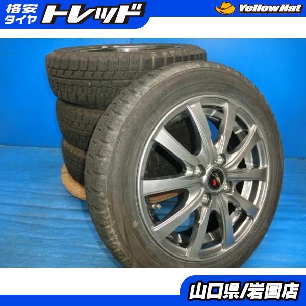 送料無料 中古 スタッドレス ダンロップ ウィンターマックス WM02 155 