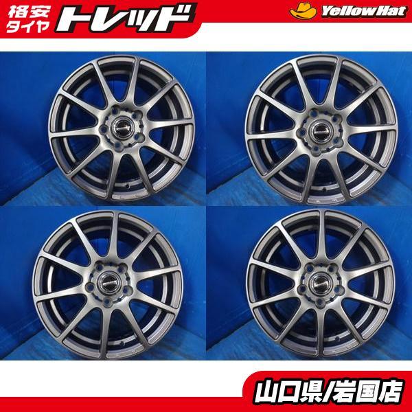 送料無料 中古アルミホイール 4本セット WAREN ヴァーレン 16-6.5J 
