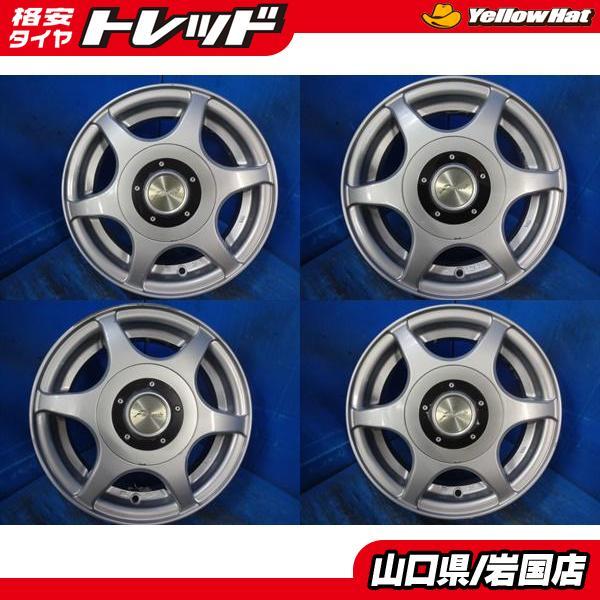 送料無料 中古アルミホイール 4本セット Phonic アルミホイール 