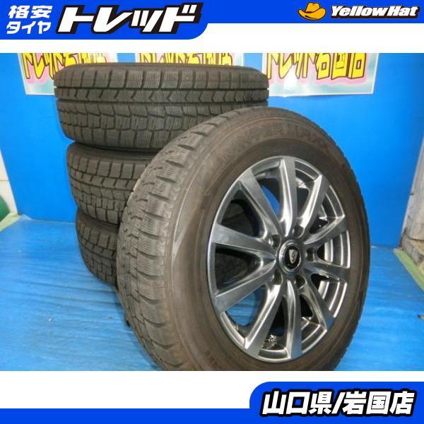 送料無料 中古 スタッドレス ダンロップ ウィンターマックス WM02 195  