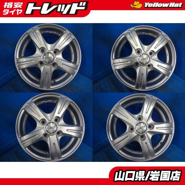 送料無料 中古アルミホイール 4本セット RANBROS ランブロス 13 送料無料 中古アルミホイール 4本セット RANBROS ランブロス 13