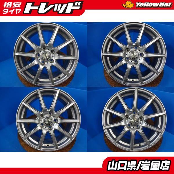 送料無料 中古アルミホイール 4本セット ダンロップ AIRNOVA SA10