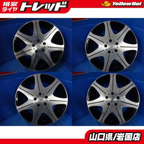 送料無料 中古アルミホイール 4本 DOS 18-7.5J IS48 5H PCD114.3