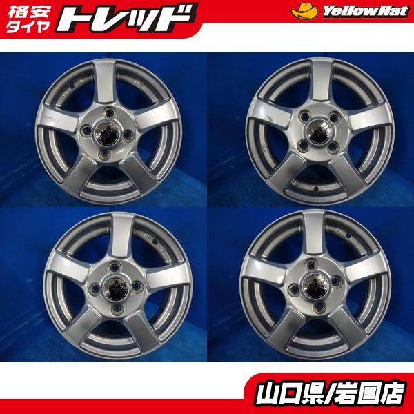 送料無料 中古アルミホイール 4本 ブリヂストンCVW 13-4.5J IS45