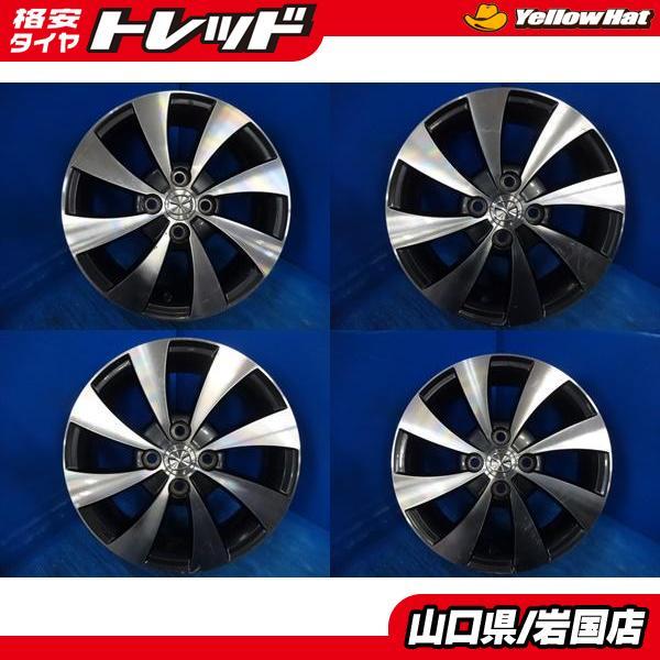 送料無料 中古品 MAZDA マツダ 純正アルミホイール 15-4.5J IS45 PCD 