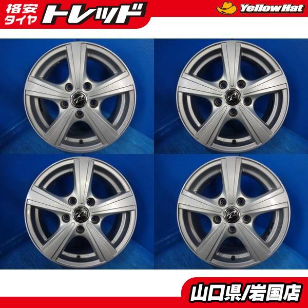 送料無料 中古アルミホイール 4本 ウエッズ treffer トレファー