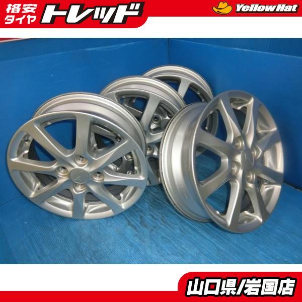 外タ2ダイハツ純正 14インチホイール 4.5j-14 100-4H +45 ハブ