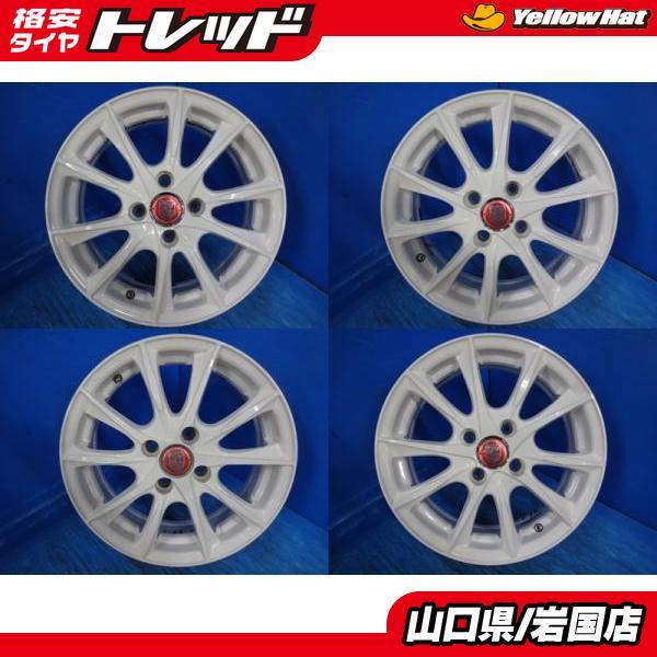 送料無料 中古アルミホイール 4本 PMパフォーマンスホイール 15-5.0 
