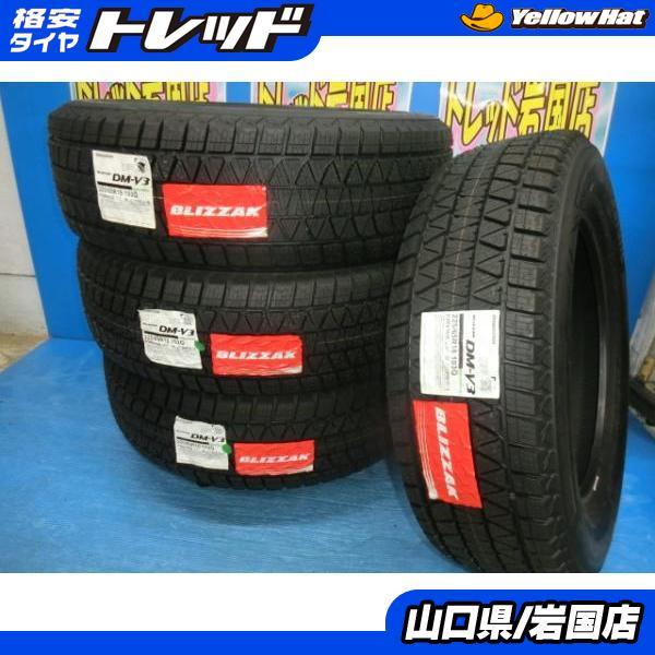 ブリヂストン　ブリザック　dm-v3 225/65r18 23年製　イボ付き BRIDGESTONE（ブリヂストン） 送料無料 新品未使用 スタッドレス 倉庫