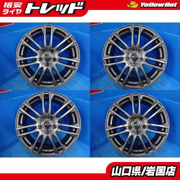 送料無料 中古アルミホイール 4本 ウエッズ VELVA ヴェルバ 18-7.5J 