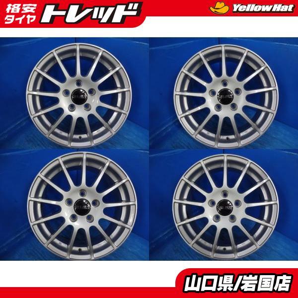 送料無料 中古アルミホイール 4本 GELBUT ゲルプート 16-6.5J IS46 5H 