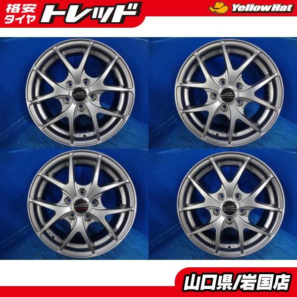 送料無料 中古アルミホイール 4本 SCHNEIDERシュナイダー 16-6.5J IS48 