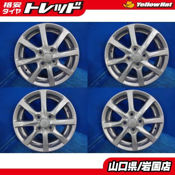 送料無料 中古品 DAIHATSU ダイハツ 純正アルミホイール 4本 14-4.5J