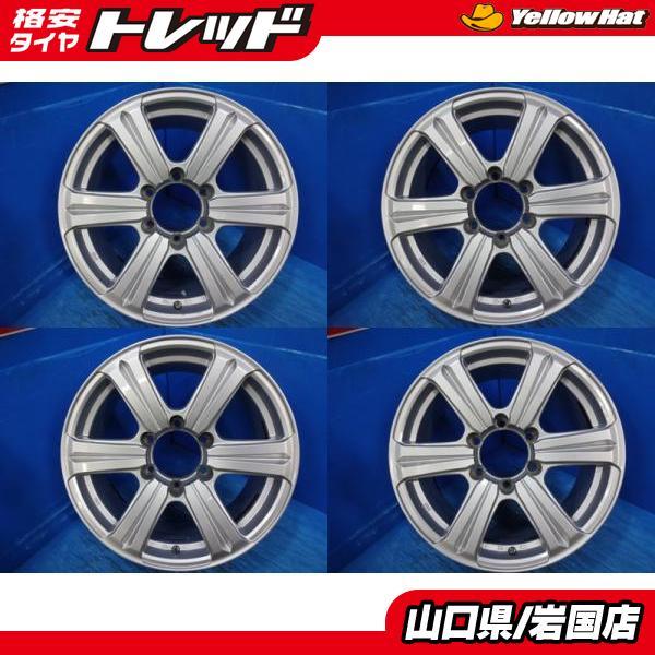 送料無料 中古品 アルミホイールSR604 17-7.5J IS25 6H PCD 139.7 