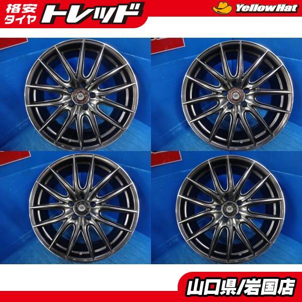 送料無料 中古アルミホイール 4本 BADX LOXARNY PARABOLA ロクサーニ 