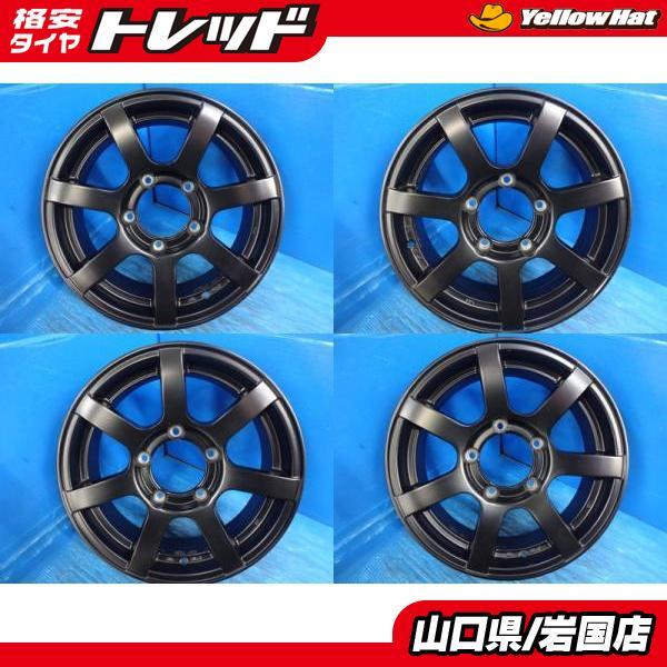 送料無料 中古品 SUZUKI ジムニー用 アルミホイール 16-5.5J IS20 5H 