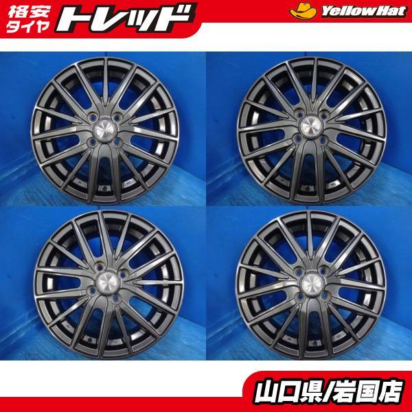 送料無料 中古アルミホイール 4本 KYOHO PREDICT プレディクト15-5.5J