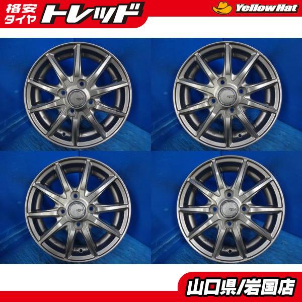 送料無料 中古アルミホイール 4本 SIBILLA NEXT シビラネクスト 13-4.0 