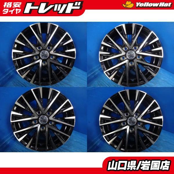 送料無料 中古アルミホイール 4本 KYOHO SMACK スマック 15-6.0J IS45 