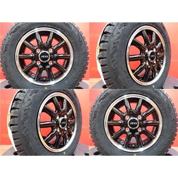 新品 ゴツゴツ タイヤホイール 4本セット RX1 12インチ + トーヨー OPENCOUNTRY R/T 【145/80R12  80/78N】2021年製 軽トラック 軽バン に♪