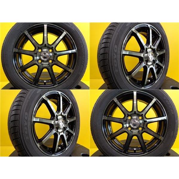 中古 タイヤホイール 4本セット GAB 15インチ + トーヨー MPZ【165 