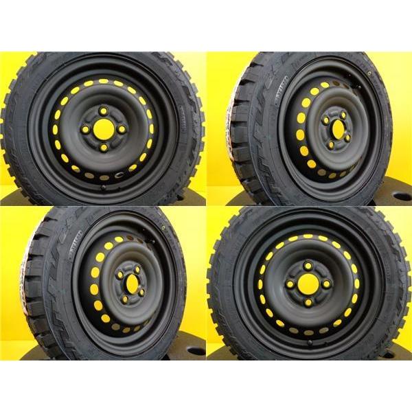 ゴツゴツ タイヤホイール 4本セット 中古 ホンダ 純正スチール 14  