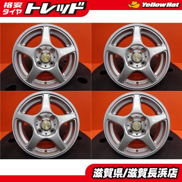 Weds Treffer ウェッズ トレファー 社外ホイール 13インチ 5J4HPCD100+36 ヴィッツ パッソ プロボックス等　(VHO330)クレジットカード QRコード決済可能 WEDS ウェッズ Joker ストレート ホイール 4本 5J-13 PCD100 4穴 +36