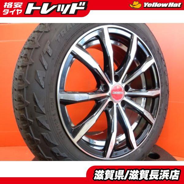 デリカＤ５ファルケン225/60/18純正ナット付き OPEN COUNTRY 中古 ホイールタイヤ 4本 225/60R18 2022年製 三菱