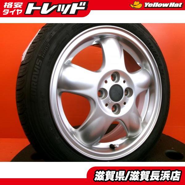 軽自動車カスタムサイズ 中古 MINI純正 15インチ 4H-100 新品 RS