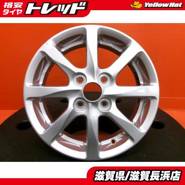 中古ホイール 1本 ダイハツ タント純正 14インチ 4.5J +45 4H100 ハブ 
